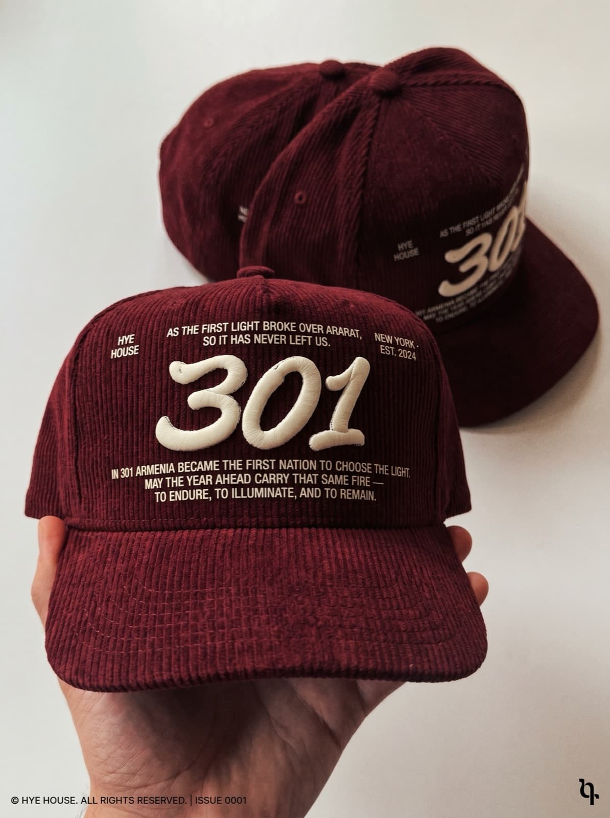 301AD Corduroy Cap