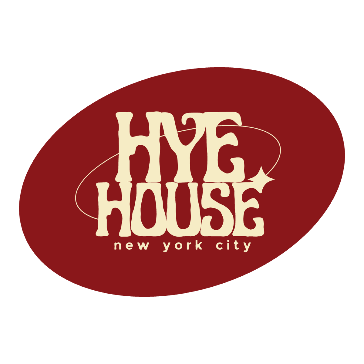 Hye House Oval Sticker